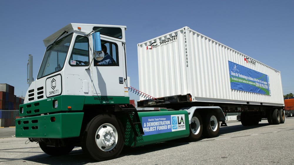 The Port of Los Angeles has been replacing older diesel trucks for several years and now has a fleet of electric terminal tractors that move containers.