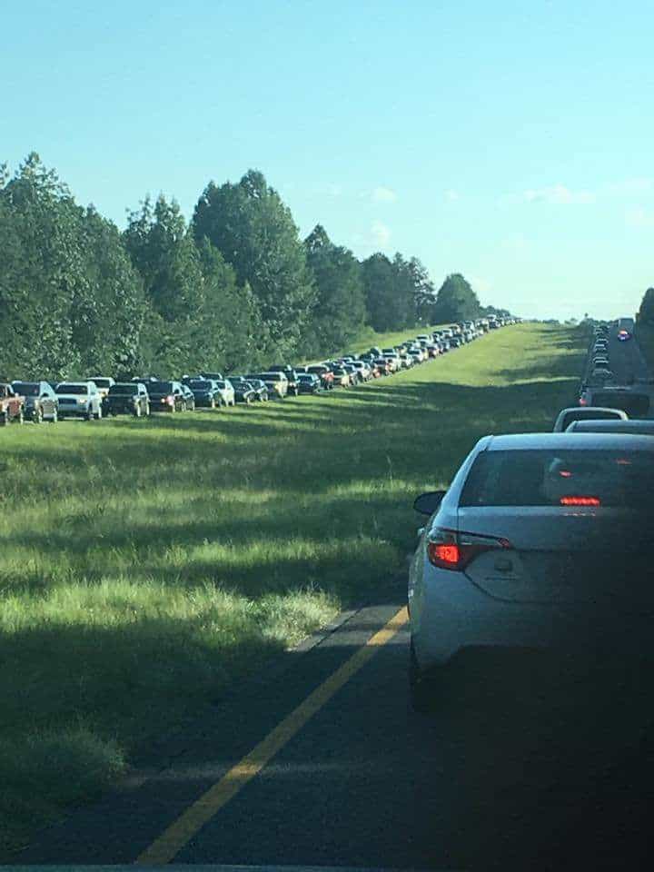  Eclipse traffic from Atlanta to Chattanooga on Saturday afternoon 8/19 courtesy: Arthur Bass 