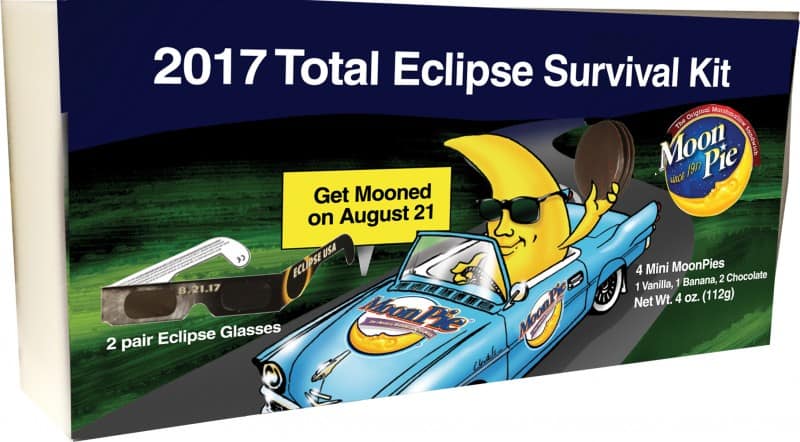 Moonpie reported record sales and took advantage of a branding opportunity by selling total eclipse survival kits on amazon.