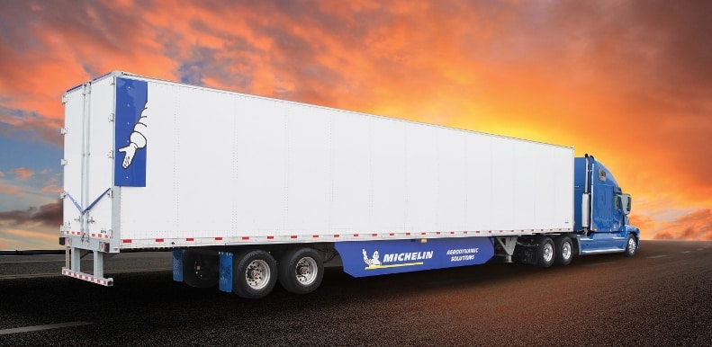  Michelin's Energy Guard aerodynamic package came out of its incubator program and is part of the company's efforts to offer overall solutions to customers. 