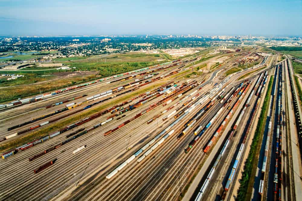  A rail yard in Manitoba. ( Image: Shutterstock ) 