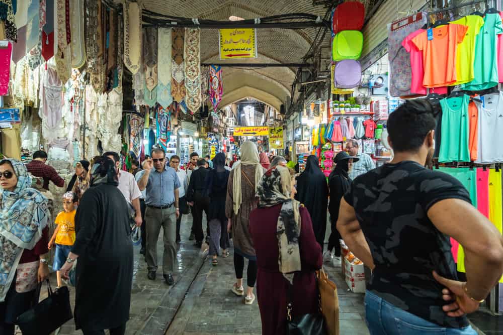  Tehran's Grand Bazaar, where merchants went on strike last week. ( Photo: Shutterstock ) 