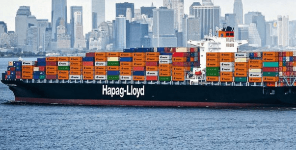  A Hapag-Lloyd container ship 