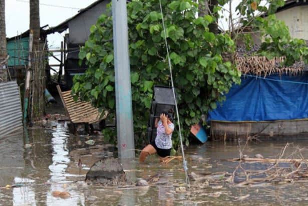  Typhoon Yutu damage in the Philippines, October 30, 2018.  (Photo: @IFRCAsiaPacific on Twitter)  