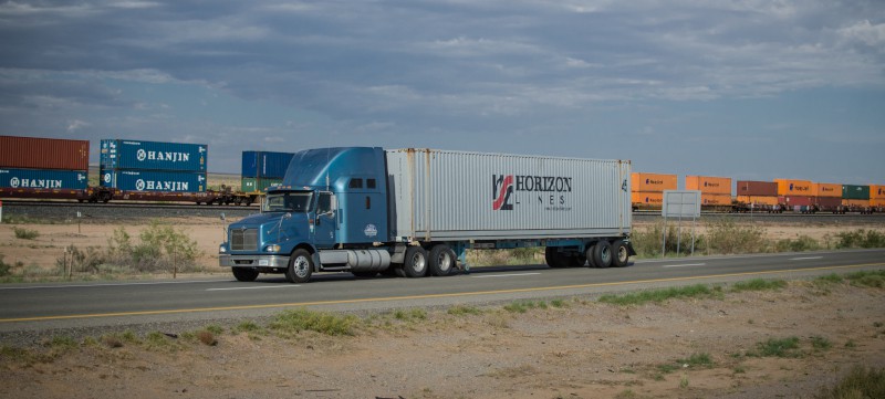  Strong inbound container traffic is starting to manifest itself across the country as goods are moved to final destinations. ( Photo: Truckstockimages.com ) 