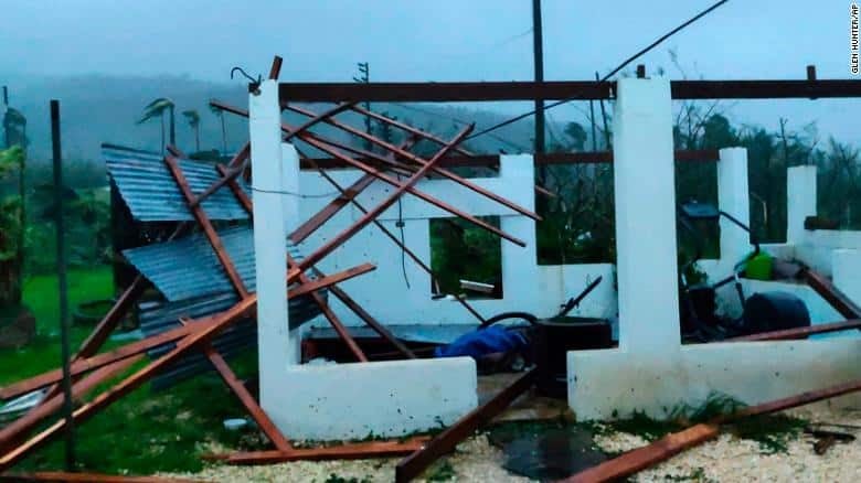  Damage on the island of Saipan from Super Typhoon Yutu, October 25, 2018.  (Photo: Glen Hunter)  