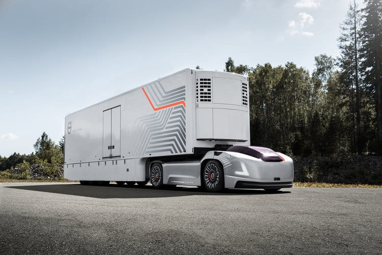  Volvo Group’s VERA prototype is a Level 5 autonomous transport system, incorporating electric power. ( Photo: Volvo Group ) 