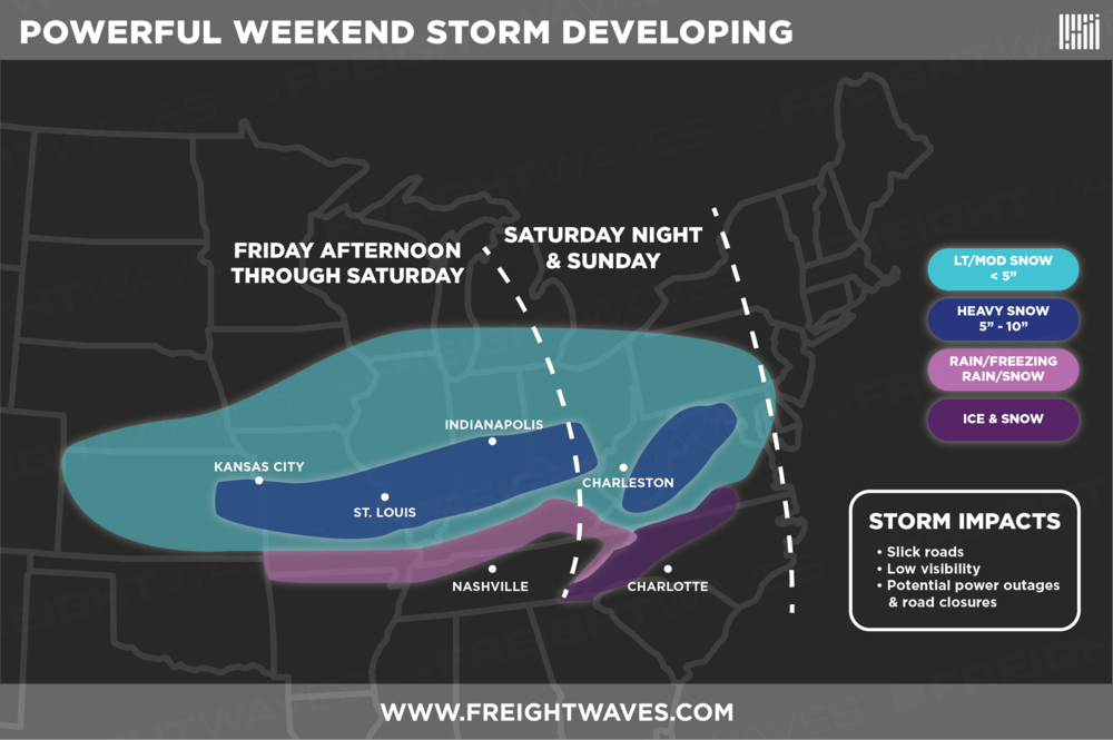  ESTIMATES FOR WEEKEND STORM. POCKETS OF 12” SNOW TOTALS ARE POSSIBLE IN THE DARK BLUE AREAS. 