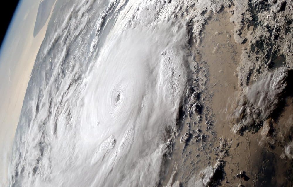  Satellite photo of Super Cyclonic Storm Fani just east of India on May 2, 2019. (Photo: Japan Meteorological Agency) 