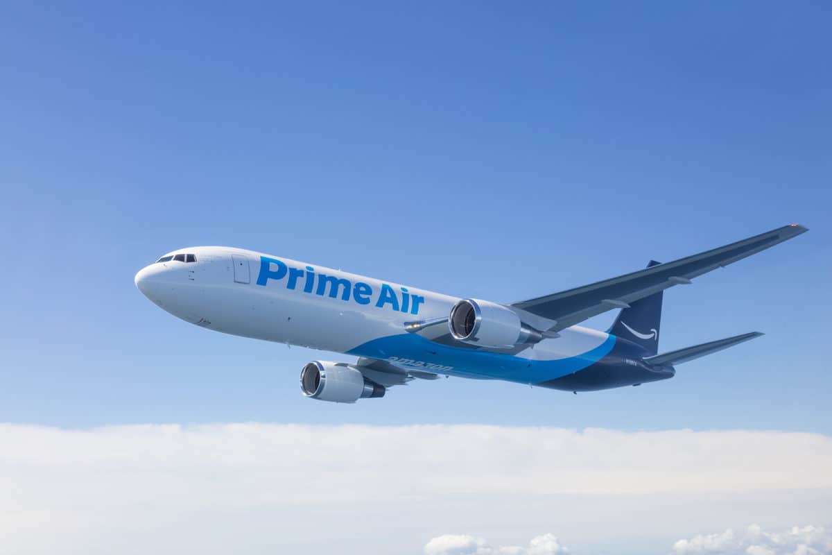 Amazon Prime jet in air
