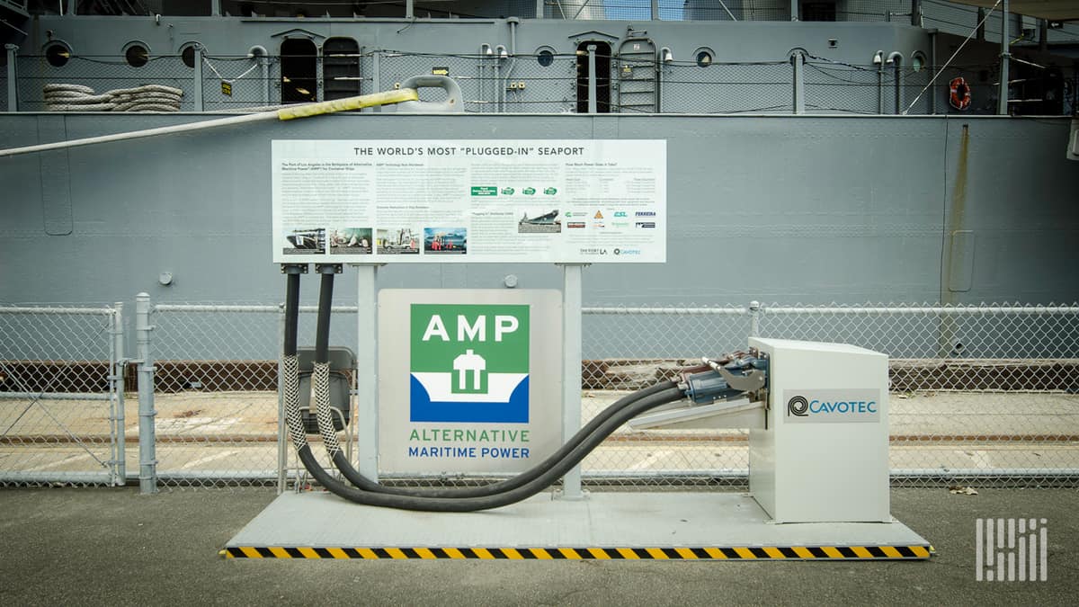 electrical equipment at Port of Los Angeles