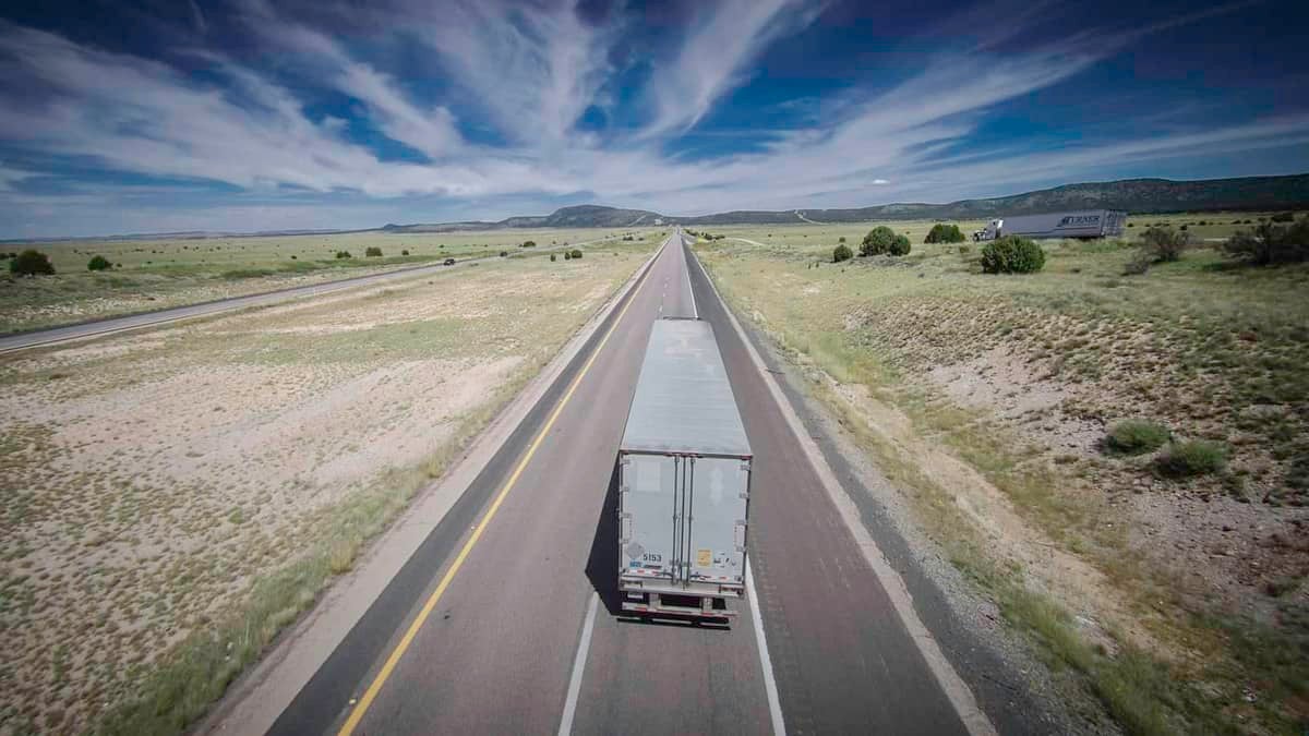 18-wheeler on highway