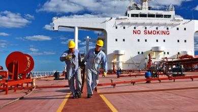 crew on tanker