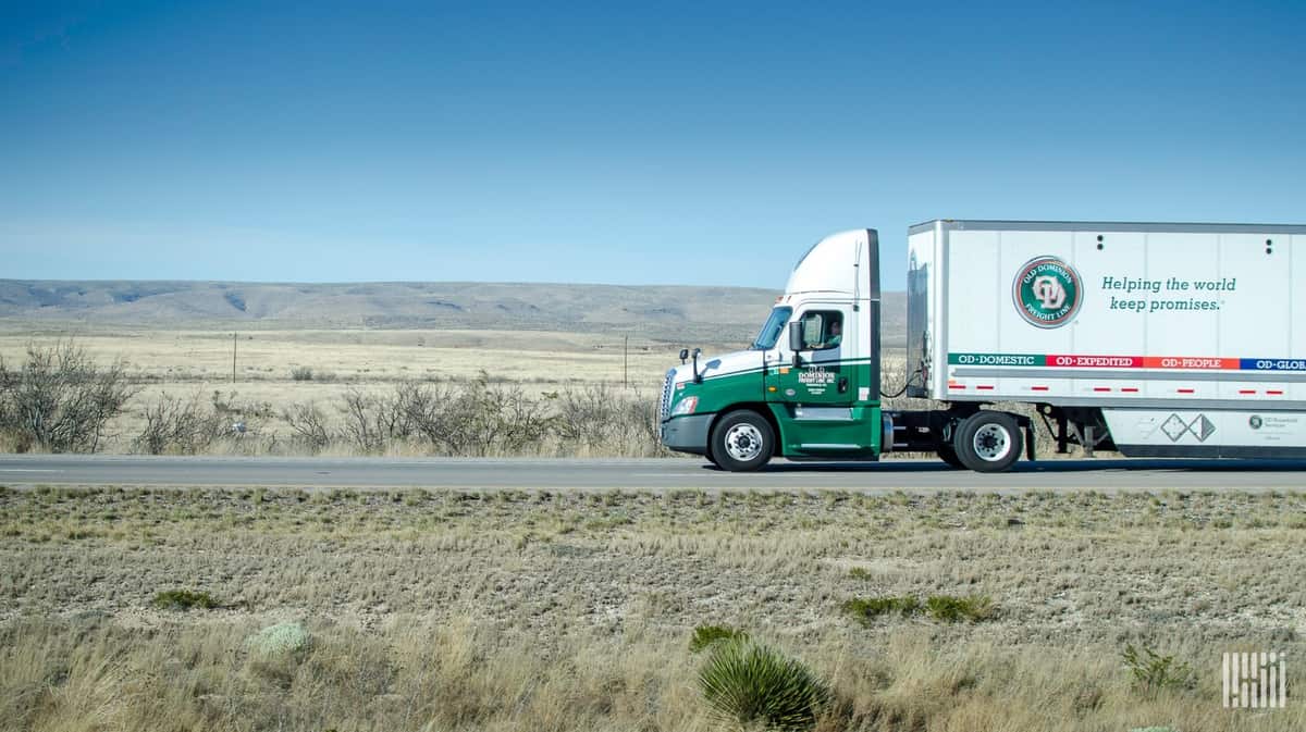 Old Dominion truck on highway