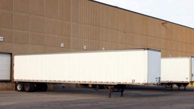 Empty trailers