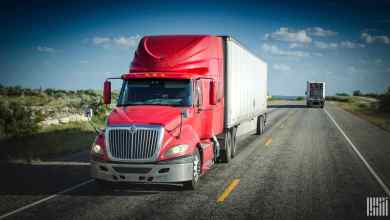 unidentified tractor-trailer on highway