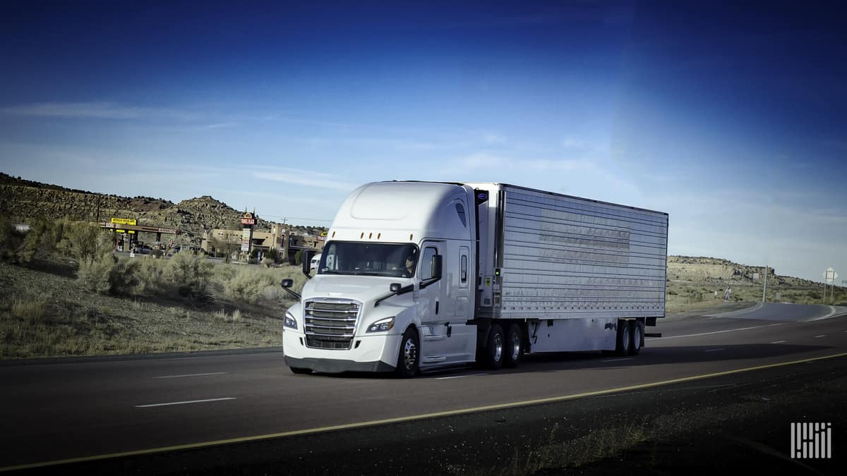 Class 8 truck on highway