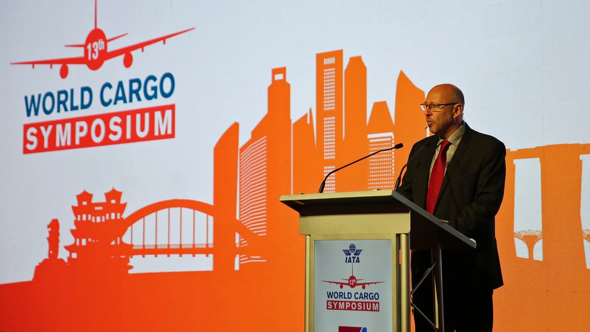 Speaker at air cargo conference