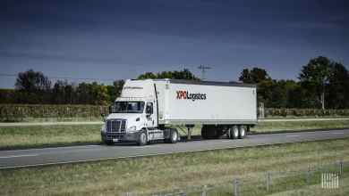 XPO truck on highway