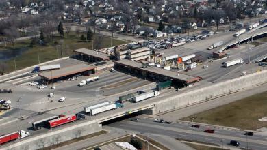 The U.S.-Canada border crossing at the Bluewater Bridge linking Michigan and Ontario. (Photo: U.S. Customs and Border Protection)