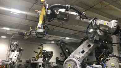 Volvo plant robots