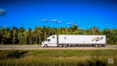 Dan & Ross truck on the highway