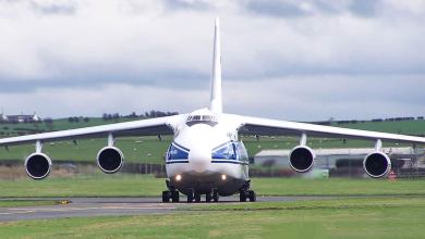 The AN-124 is the largest civil cargo plane in the world.