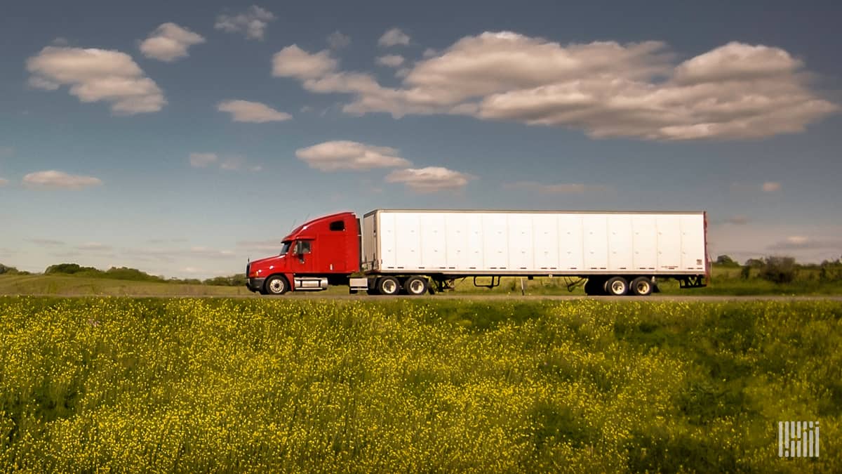 unidentified truck on road