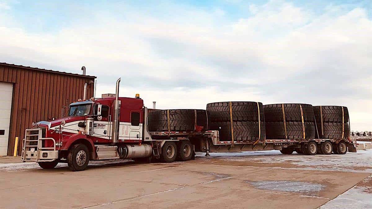 A Mullen tractor-trailer