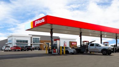 Pilot travel stop canopy