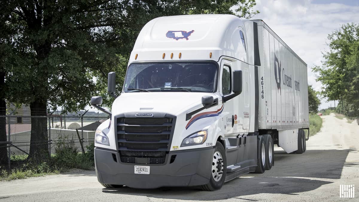 Covenant truck on highway