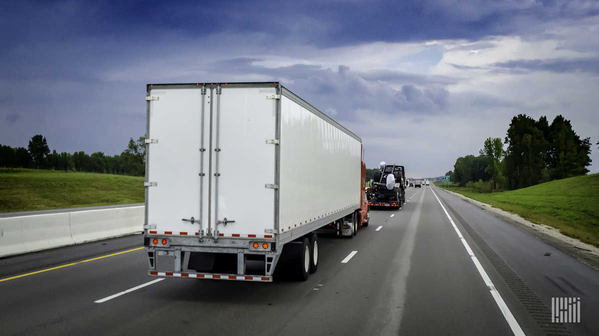 unidentified rig on highway