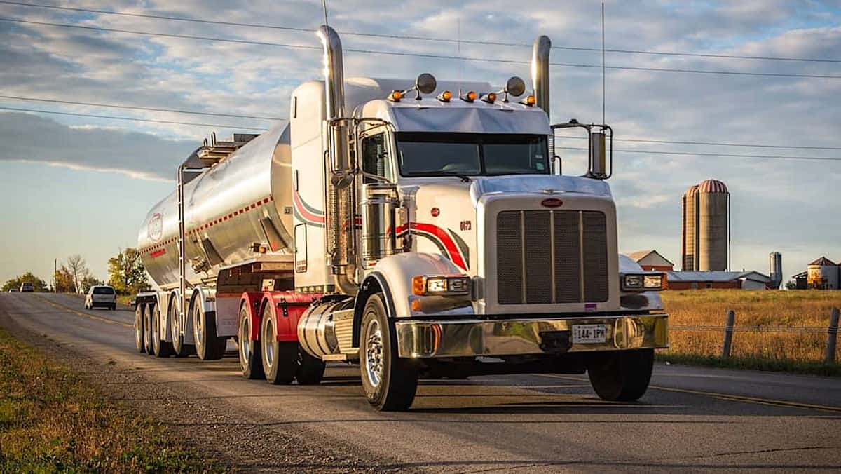 A tractor-trailer from Joseph Haulage Canada