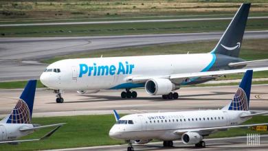 White planes on airport taxiways.