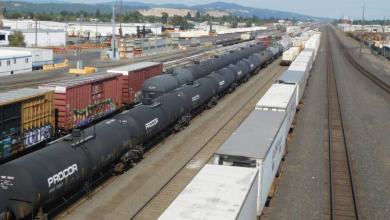 Railcars at a yard