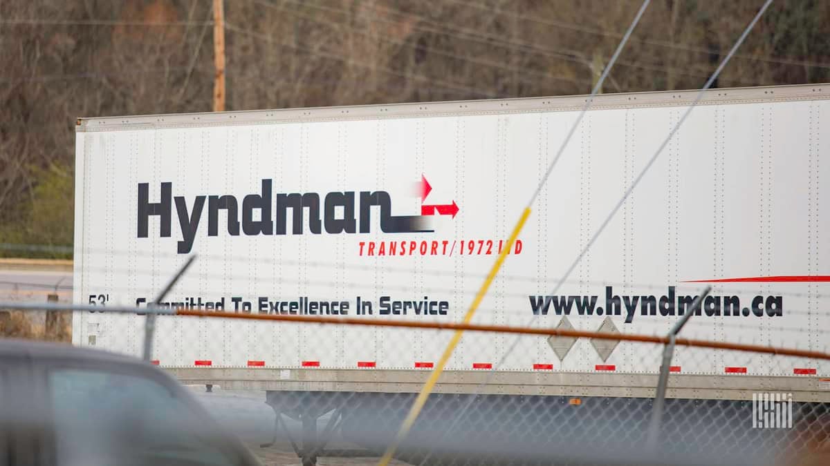 A trailer of from Celadon Group's Hyndman Transport. Former Hyndman drivers have begun receiving payouts from the federal government. 