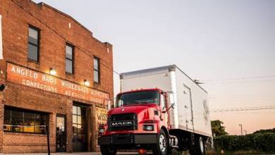 Mack medium duty truck delayed