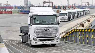 Hyundai Xcient trucks shipping to Switzerland