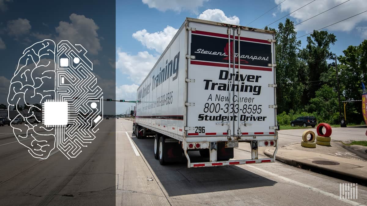 Driving a truck is a transfer of knowledge and skills by humans (at least now).