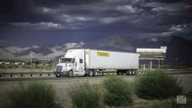 J.B. Hunt truck on highway