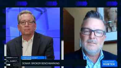FreightWaves President George Abernathy and VP of Customer Success & Benchmarking Todd Davis talk broker benchmarking program at FreightWaves 3PL Summit