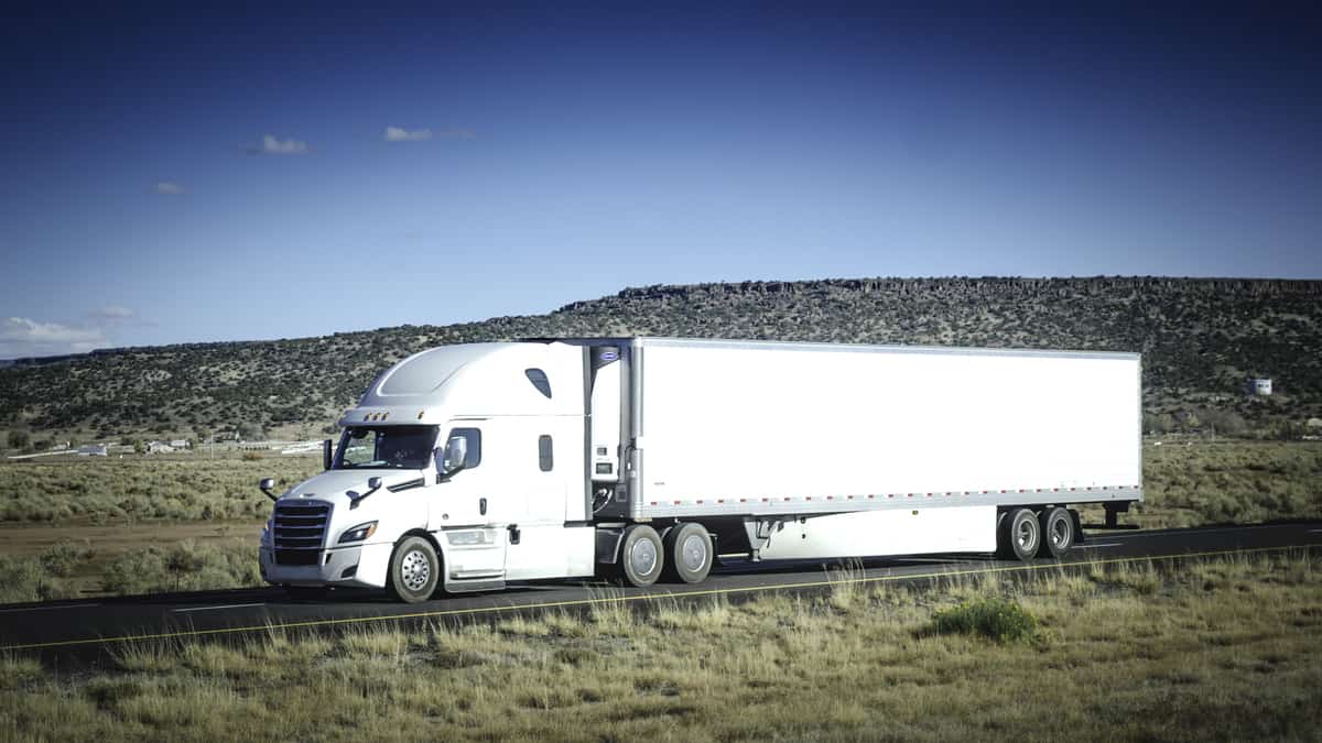 Unidentified truck on highway