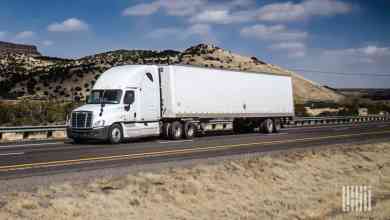 Truck on road