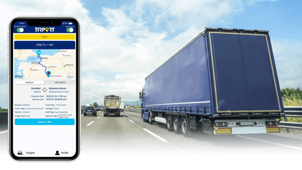 Turkish startup has built country’s largest digital freight marketplace (Photo: TIRPORT)