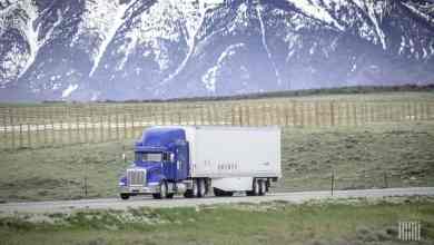 Unidentified rig on highway