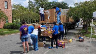 Truckers hauling natural disaster relief supplies