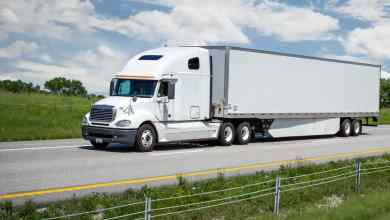 white truck on highway