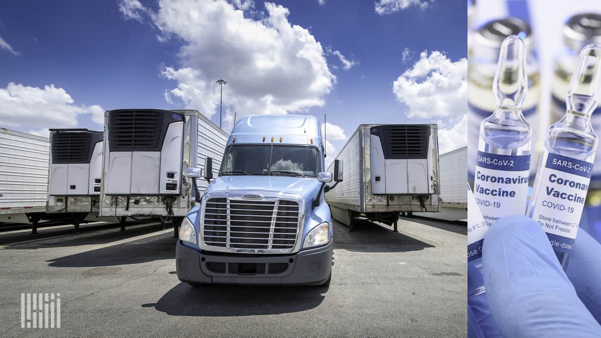 Three reefer trucks