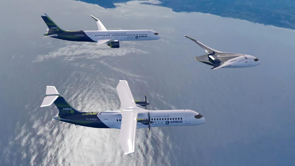 Airbus releases zero emission aircraft concepts.