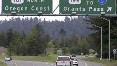 U.S. Highway 199 in Oregon.